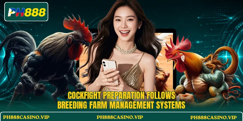 Cockfight preparation follows Breeding Farm Management systems