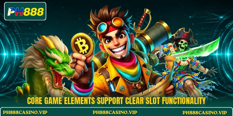 Core game elements support clear slot functionality Core game elements support clear slot functionality