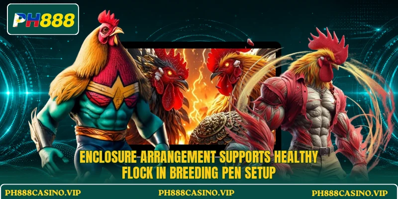 Enclosure arrangement supports healthy flock in Breeding Pen Setup
