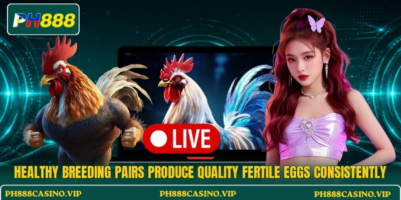 Healthy breeding pairs produce quality Fertile Eggs consistently