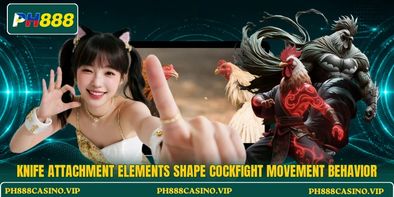 Knife Attachment elements shape cockfight movement behavior Knife Attachment elements shape cockfight movement behavior