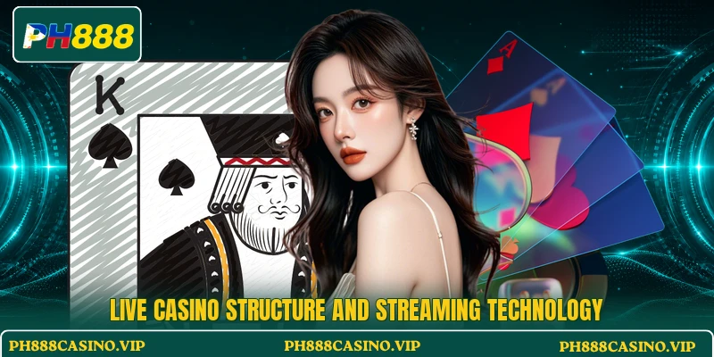 Live casino structure and streaming technology
