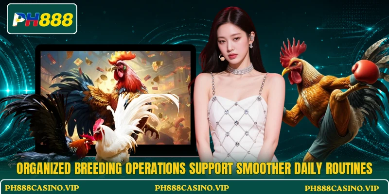 Organized breeding operations support smoother daily routines
