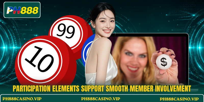 Participation elements support smooth member involvement Participation elements support smooth member involvement