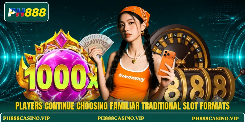 Players continue choosing familiar traditional slot formats Players continue choosing familiar traditional slot formats