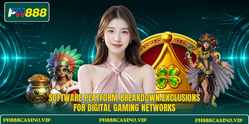 Software platform breakdown exclusions for digital gaming networks Software platform breakdown exclusions for digital gaming networks