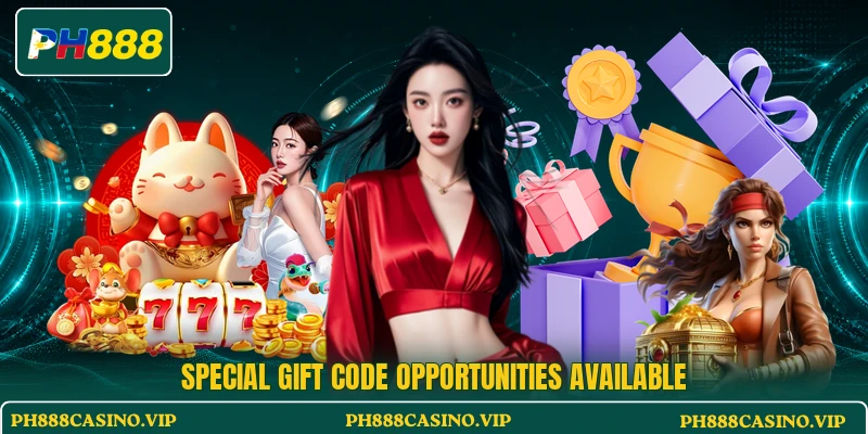Special gift code opportunities available