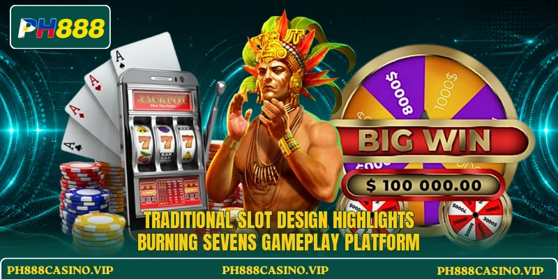 Traditional slot design highlights Burning Sevens gameplay platform