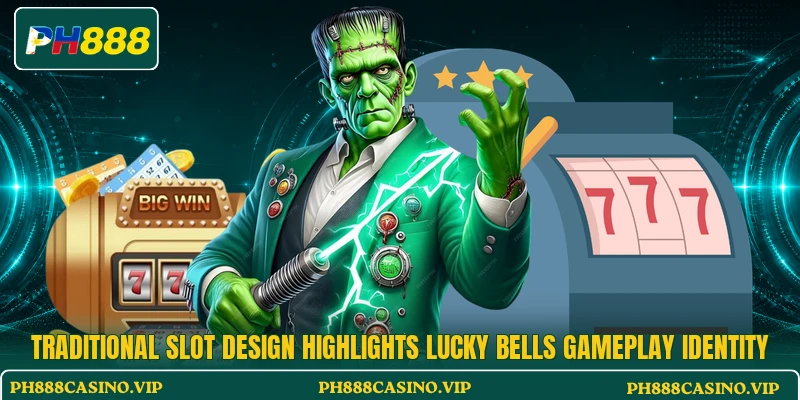Traditional slot design highlights Lucky Bells gameplay identity Traditional slot design highlights Lucky Bells gameplay identity